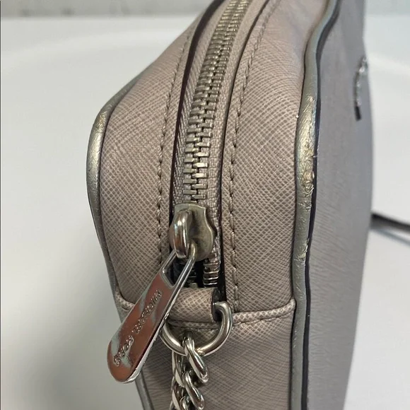 Michael Kors Metallic Taupe Crossbody Bag